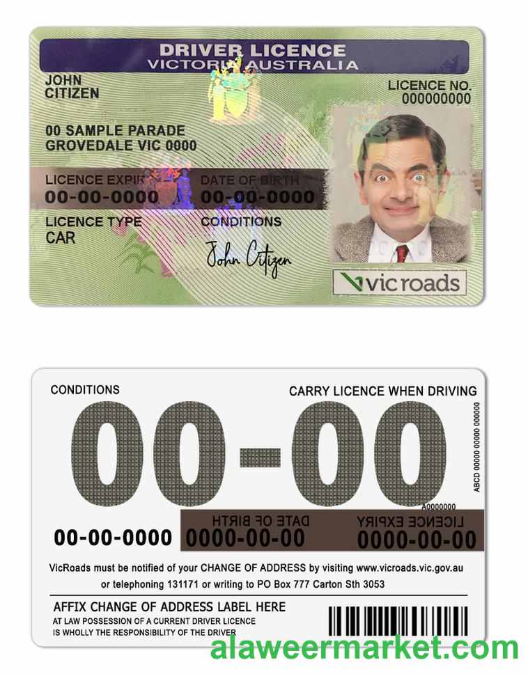 Australia Victoria state driving license